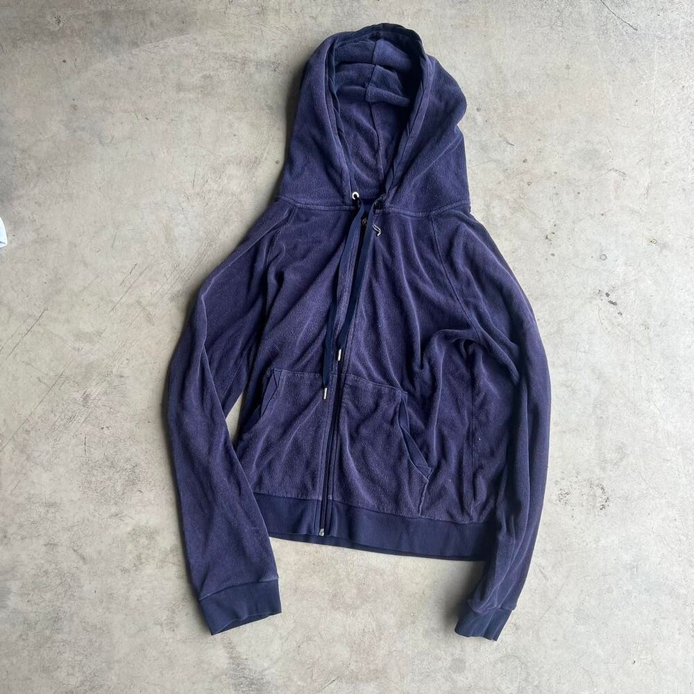 Juicy-couture Women's Navy and Blue Hoodie